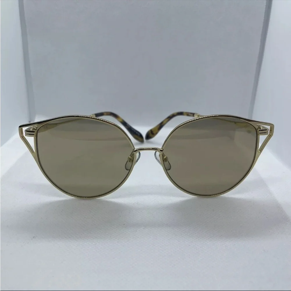 Sonia Sunglasses Ibiza Round Gold Womens
